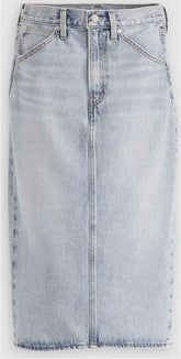 Gonna LEVI'S HR BACK SLIT Clean Hem 001VH-0001 - Denim chiaro